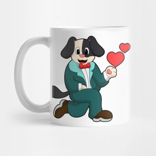 Dog as Groom with Suit & Tie Mug